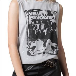NWT Recycled Karma Velvet Revolver Tank M Rock